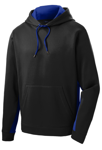 Black hooded pullover