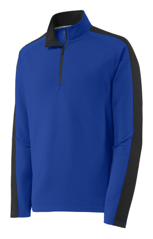 Royal blue 1/4-zip pullover